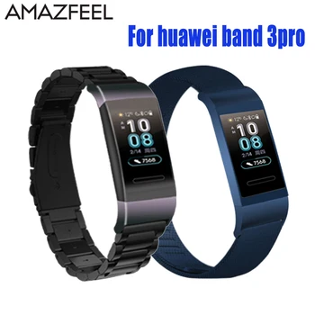 

Bracelet for Huawei Band 3 Pro Strap Metal Replacement Wrist Strap Stainless Steel Wristband Huawei Band 3pro Strap Accesorio