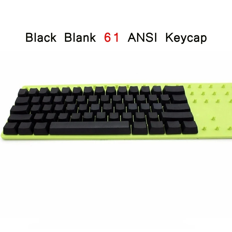 

61 Key Cap Blank Profile Thick PBT Keycaps Side Printed Top Printed Keyboard Switch for Cherry MX for Gateron MX for Kailh MX