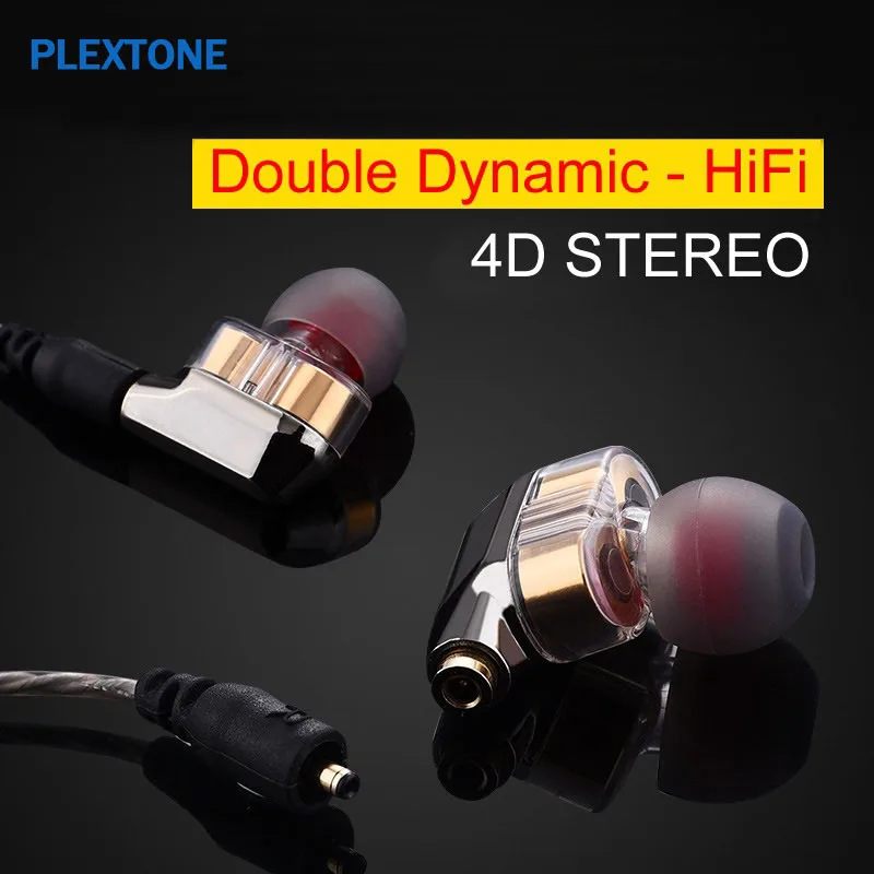 Dynamic Double Unit Drive In Ear Earphone Bass Subwoofer HIFI DJ Monito Running Sport Headset Earbud | Электроника