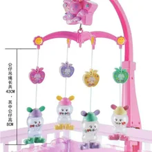 Детские игрушки для детей возрастом от 0 до 12 месяцев детская кроватка детская кровать музыкальная висит поворот колокольчик мобильный WJ037