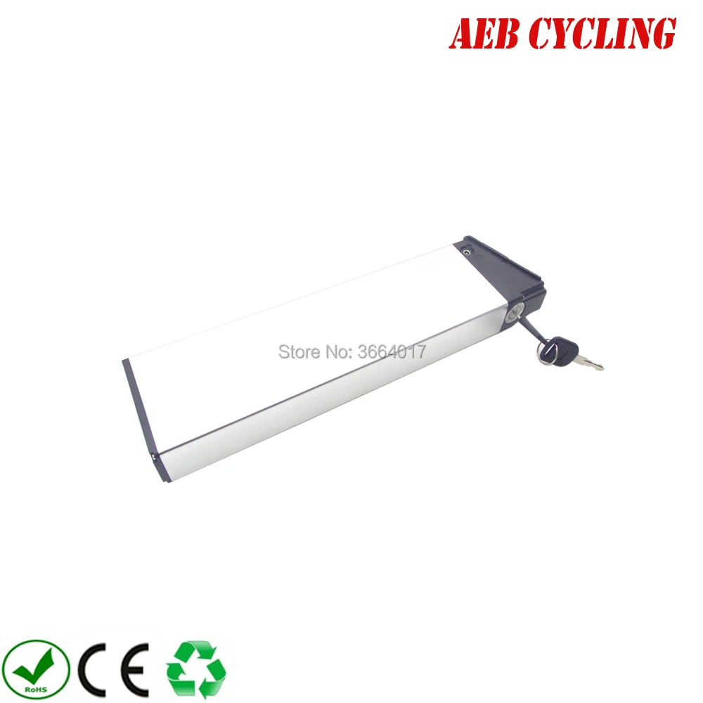  High capacity folding bike battery 36V 14.5Ah Lithium ion silver case battery for city bike foldabl