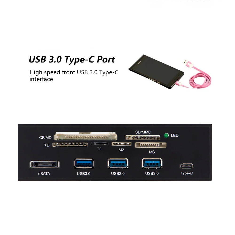 Кардридер Sunshine tipway STW 5 25 дюйма с USB 3 1 и 0 поддержкой CF MD MMC TF M2 MS|tf m2|internal card readercard reader