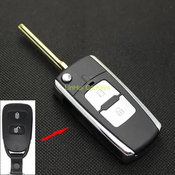 

PINECONE Key Case for HYUNDAI ELANTRA Remote Key 2 Buttons Uncut Blade Modified Remote Blank Key Shell Cover 1 PC