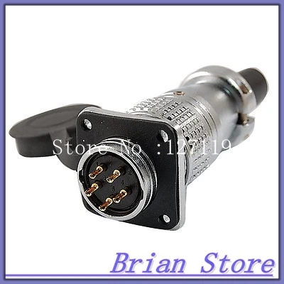 

PLS20-5 5 Pins AC 250V 10A Aviation Circular Connector Adapter