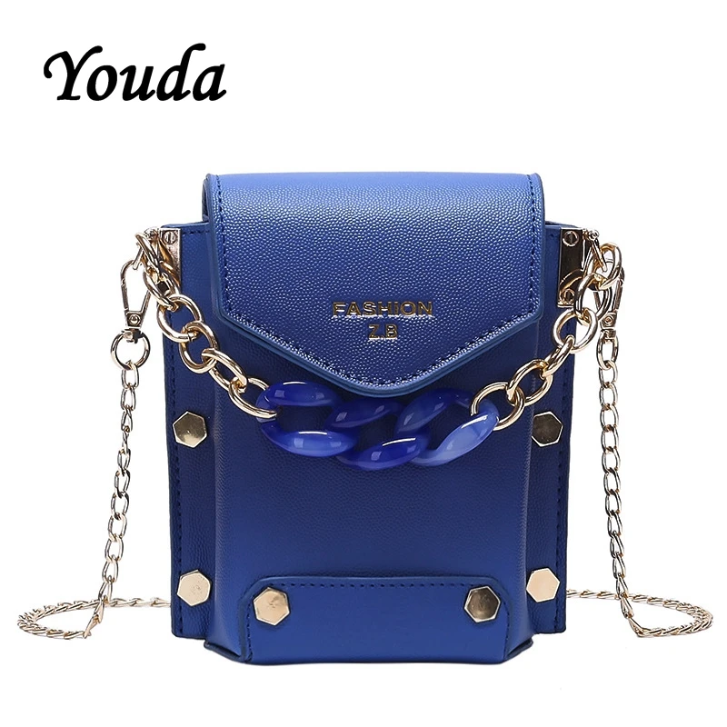 

Youda Gradient Color Shoulder Bag Chain Strap Ladies Messenger Bags Ladies Portable Handbag Storage Mobile Phone Packet
