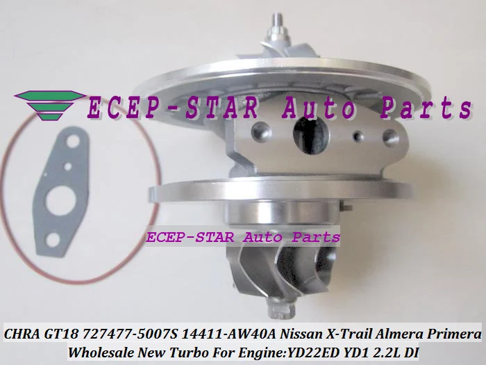 

Oil Turbo CHRA Cartridge GT1849V 727477 727477-5006S 727477-5007S Turbocharger For NISSAN X-Trail Almera Primera YD22ED YD1 2.2L