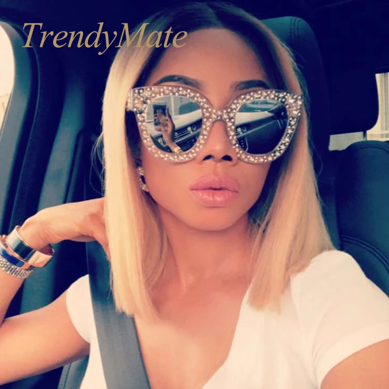 TrendyMate 2018 женские крупные солнцезащитные очки с дизайнерским узором в виде звезд