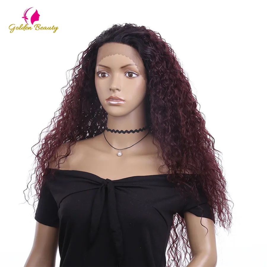 26inch Dark Brown Long Kinky Curly Wig Lace Front Wigs African American Synthetic Wigs for Women Golden Beauty 26inch Dark Brown Long Kinky Curly Wig Lace Front Wigs African American Synthetic Wigs for Women Golden Beauty