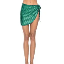 Купальники обертывания женские рыбные весы пляжный саронг бикини закрытый купальник юбка stroj kapielowe damskie новейшая горячая распродажа лето