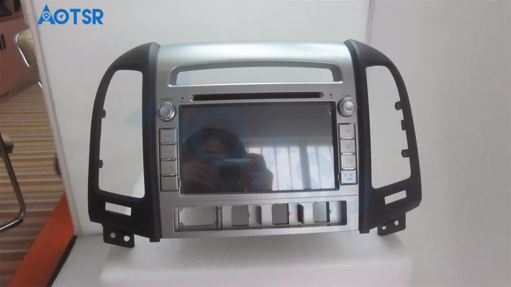 Excellent DSP IPS Android 9.0 4GB+64GB Car Navigation DVD Player For Hyundai Santa Fe 2006-2011 Head unit Radio recorder Auto Radio player 3