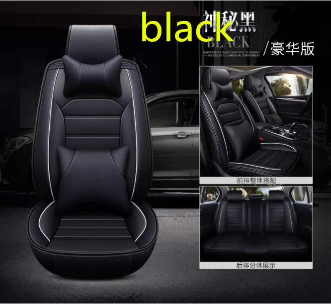 (Front + Rear) Universal PU Leather car seat covers For VW Volkswagen Polo 2011 2018 Car seat