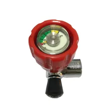 Gauged Valve300 bar for SCBA Carbon Fiber Tank for PCP Air Gun Hunting or Breathing or Paintball