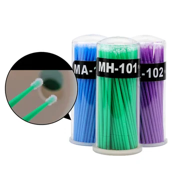 

Micro Brush Disposable Microbrush Applicators Eyelash Extensions Remove False Eyelashes Cotton Swab well WH998