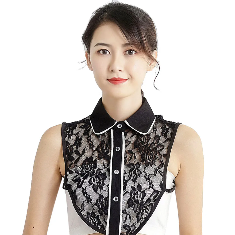 

New Arrival Women Detachable Lace Lapel Shirt Fake Collar False Blouse Clothing Accessories LXH