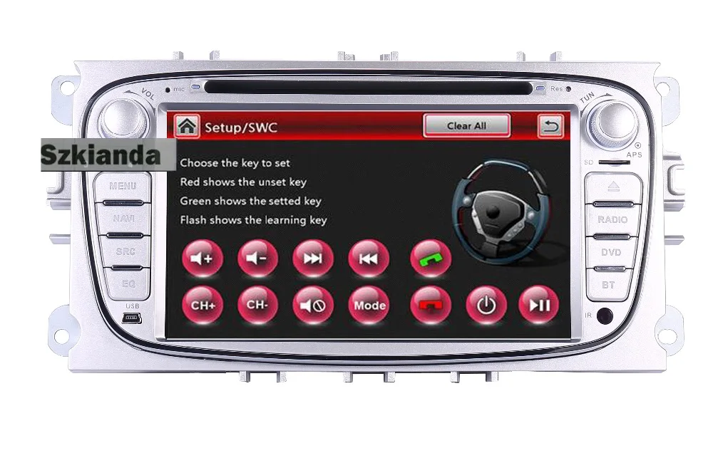Два Din 7 дюймов Автомобильный dvd-плеер для FORD Focus S-MAX Mondeo C-MAX Galaxy 3g gps навигация радио рулевое колесо управление Canbus
