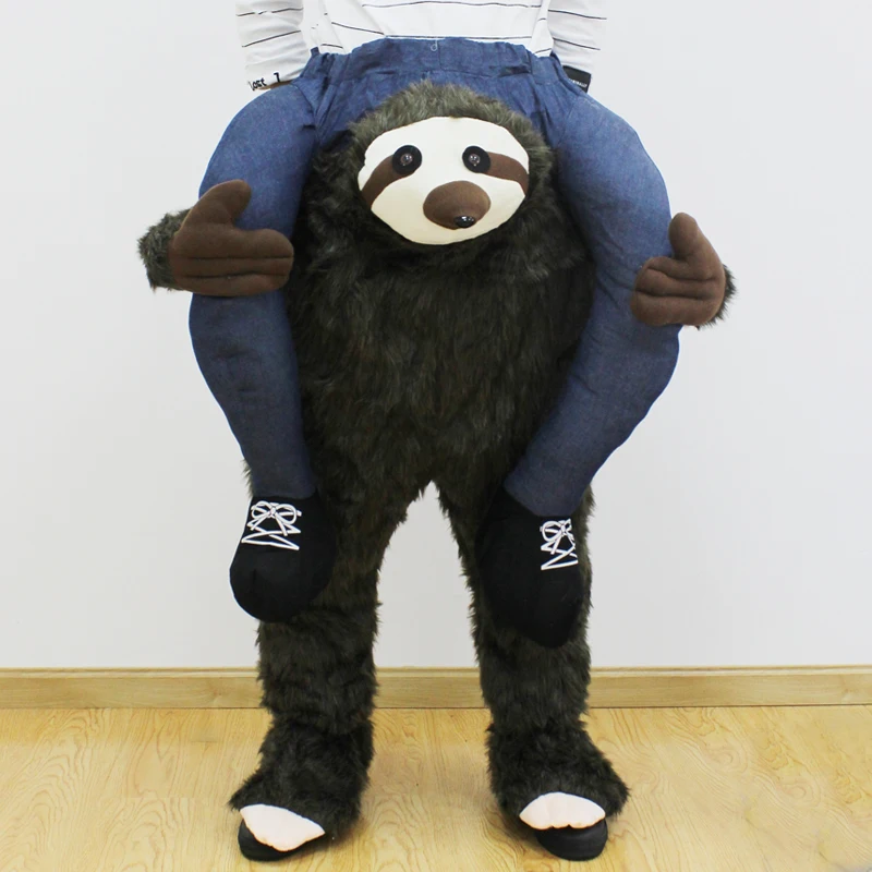 sloth Pyjamas Kostüm Onesie Jumpsuit Tier Schlafanzug Erwachsene Unisex Fasching 