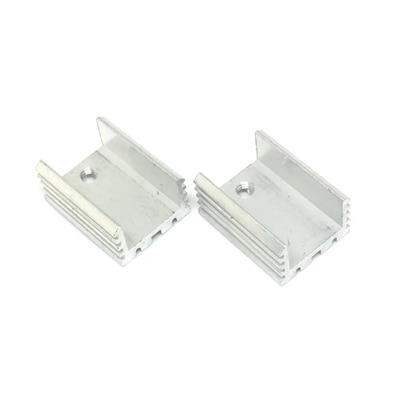 10pcslot TO-220 Heat sinks 20X15X10mm Triode radiator Hole height about 18MM Heat sink 1