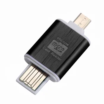 

Computer Accessories Card Reader 2 in 1 Micro SD OTG High Quality USB 2.0 Flash Drive Card Reader For Smartphone PC Tablet L0226