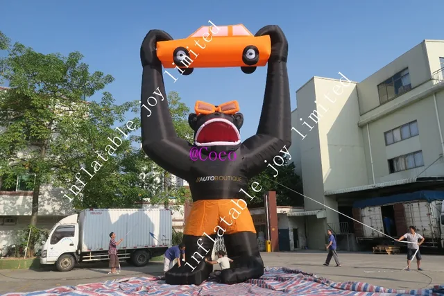 free shipping 10m 33ft tall inflatable gorilla cartoon big
