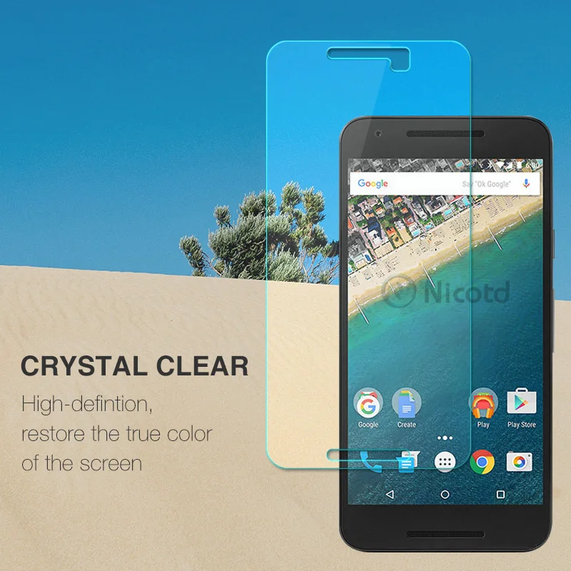 Nicotd 2.5D 9H Premium Tempered Glass For LG Nexus 5X Screen Protector Toughened protective film For LG Google Nexus 6 6plus 5 4 (2)