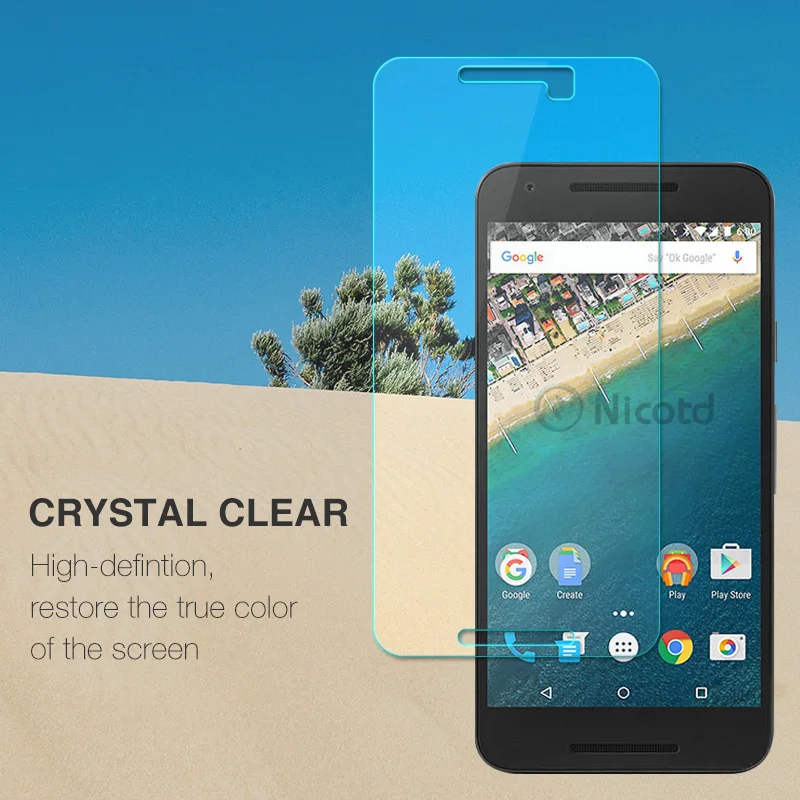 Никотд Премиум Закаленное стекло для LG Nexus 5X Google 6 6plus 5 4 9H Защитная пленка для LG V20 V10 Q6