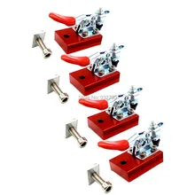 

Pack of 4 Engraving Machine Fastening Platen Cnc Router Quick Clamp Fixture Plate Hold Quick Press Engraving Material Mounted