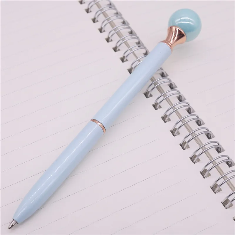 42 шт., большая металлическая шариковая ручка с жемчугом, креативная Красивая шариковая ручка, толщина наконечника 0,7 мм, для студентов, офиса, бизнеса, подарки для девушек