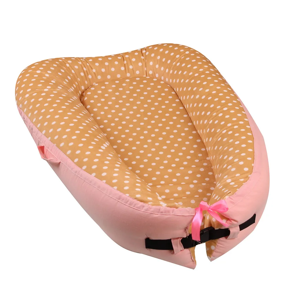 Портативная детская кровать из хлопка; детская кроватка; детское гнездо; съемное мягкое детское гнездо; детская кроватка; уличная кроватка для малышей; дорожные кровати - Цвет: PJ3624-11