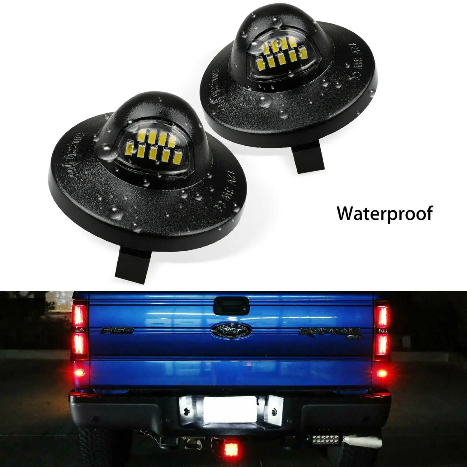 2 шт. OE Fit 3 Вт 9SMD светодиодный комплект освесветильник номерного знака для Ford F 150