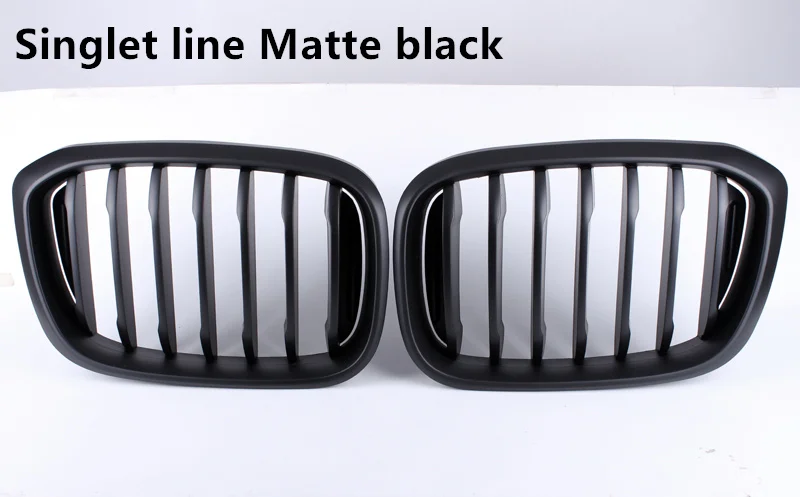 Одиночная линия двойная линия матовая черная яркая черная автомобильная гоночная решетка для BMW X3 G01 X4 G02