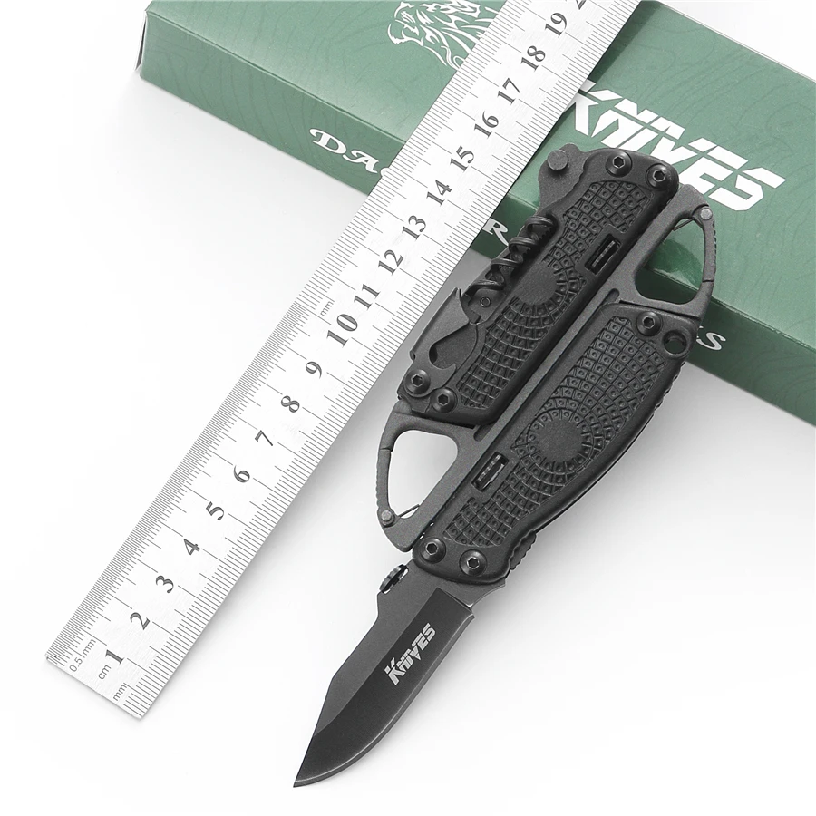 Multi function Folding Knife Outdoor Hunting Camping Survival Tool Army
