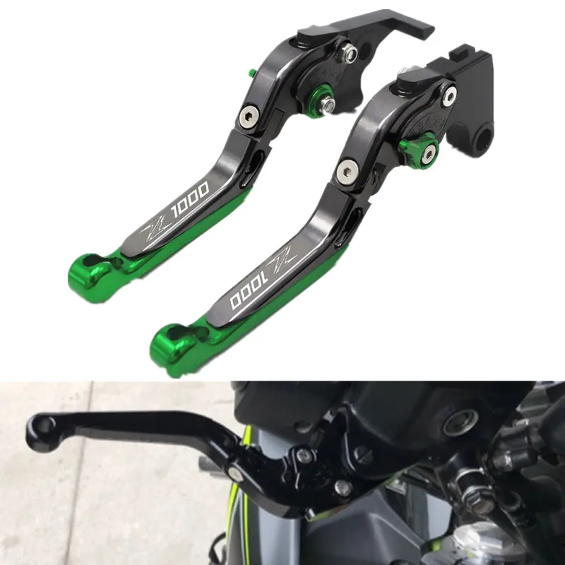 Z1000 логотип для Kawasaki Z1000SX NINJA1000 Toure 2011 2018 Z1000R CNC Комплект складных выдвижных рычагов