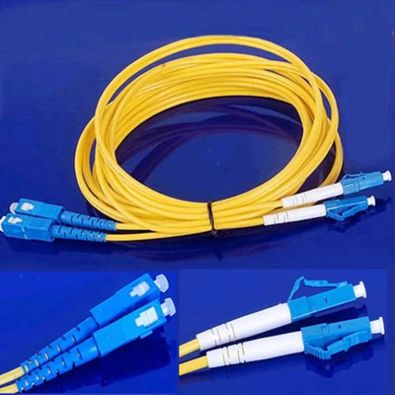 

NEW Jumper 3M Cable Duplex Singlemode LC-SC LC To SC Fiber Optic Optical Patch Cord
