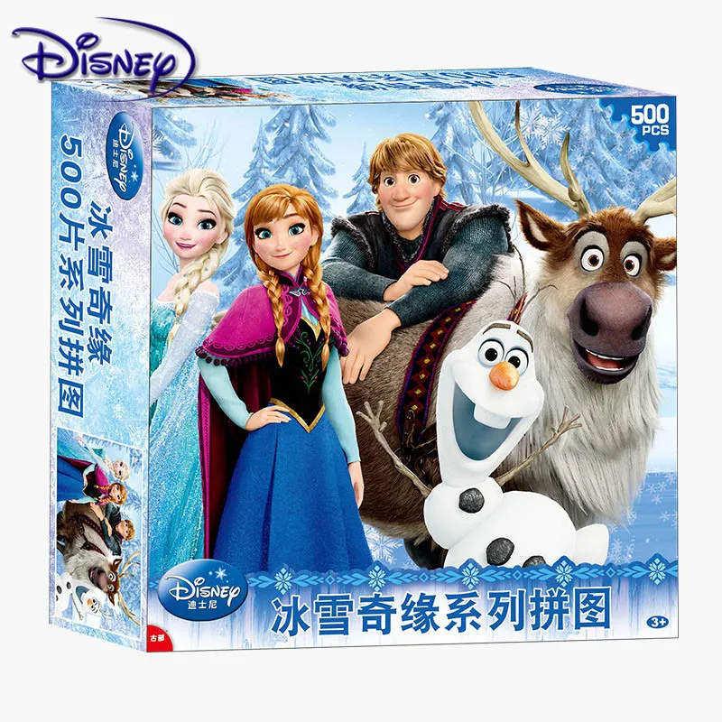 Disney игрушка Марвел пазл лед маркис Микки Человек паук 500 шт. бумажный для взрослых