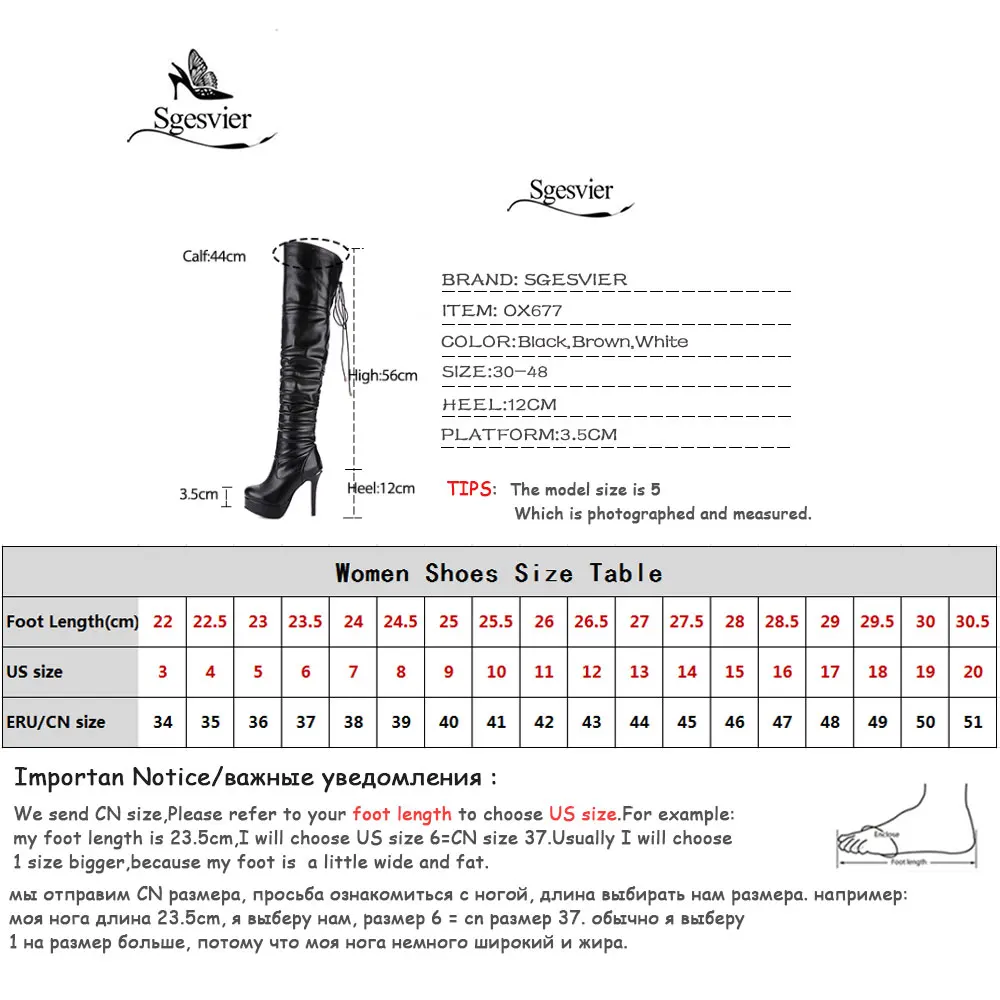 Sgesvier/Новинка; женские облегающие высокие сапоги; модные сапоги выше колена; пикантная обувь на платформе и высоком каблуке; женская обувь для вечеринок в ночном клубе; женская обувь; OX677