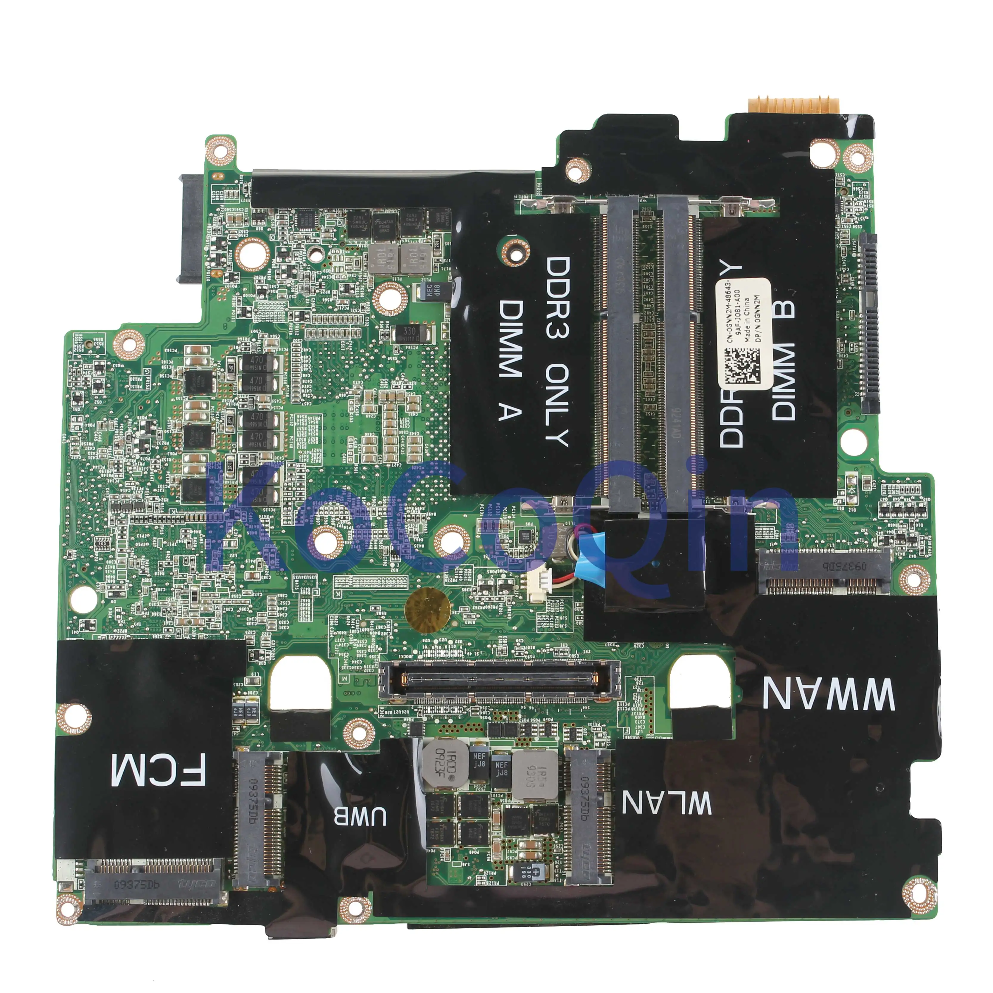 Motherboard para Dell Kocoqin Mainboard Laptop Precision Cn-0gnn2m 0gnn2m Da0xm2mbae0 Pm55 M6500 - Imagem 2