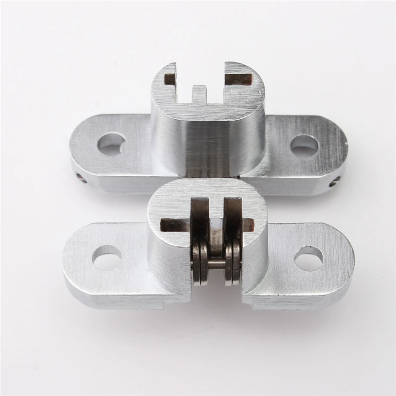 MTSPACE Durable 1pcs 304 Stainless Steel Hidden Hinges Invisible Concealed Cross Door Hinge Bearing 20KG With Screw 13x45mm