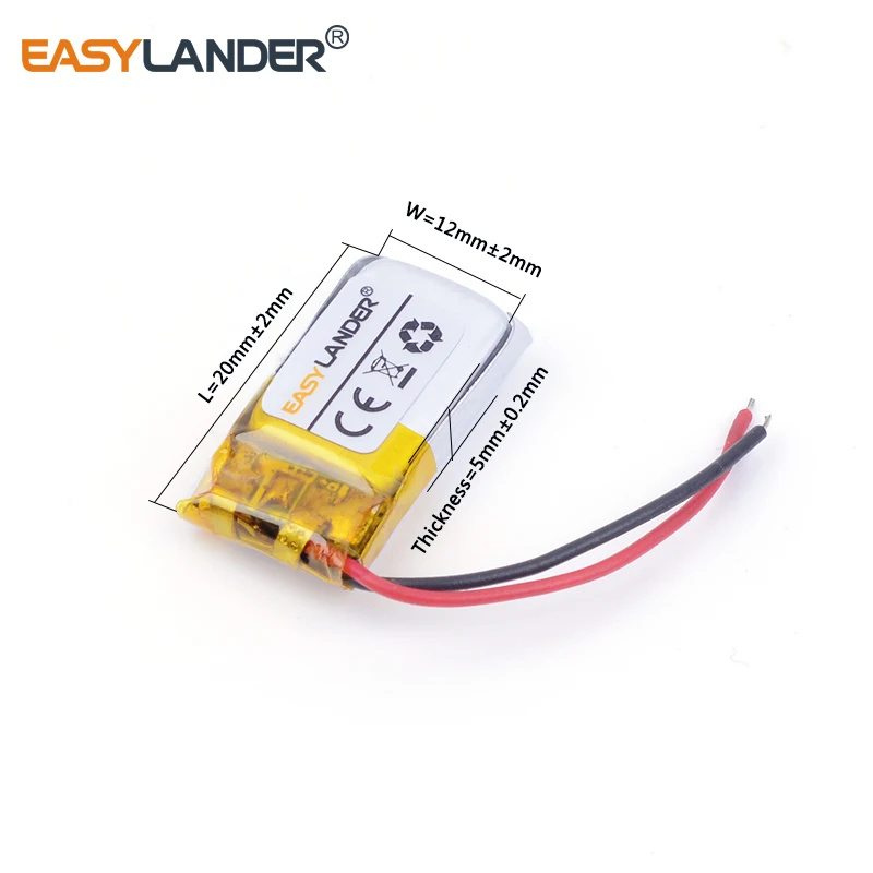 501220 80mAh 3 7 v литий ионная полимерная аккумуляторная батарея для Mp3 MP4 MP5 GPS PSP mobile