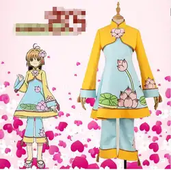 2018 горячие аниме Karte Captor Sakura Kinomoto Косплэй Сакура Топы рок Hosen Weibliche форма для Бесплатная доставка Новый