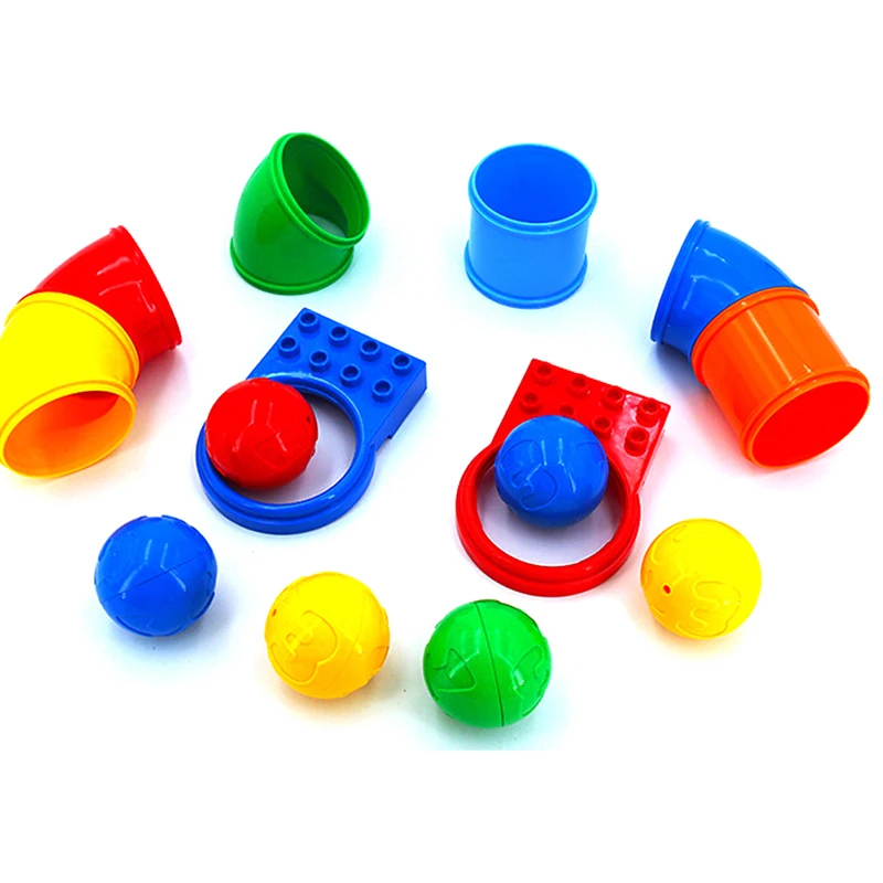 

DIY Round Sliding Pipeline Swing Ladder Set Bricks Big Particles Building Blocks Park Accessory Gift Toys Compatible With
