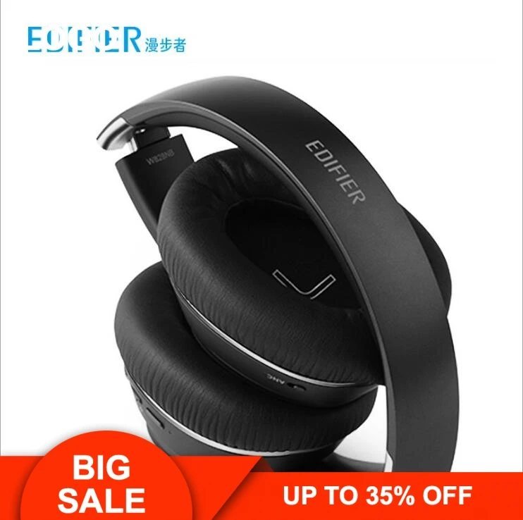 

EDIFIER W828NB Hybrid Active Noise Cancelling Wireless Bluetooth 5.0 Stereo Headphone 80 Hours Up to Use Hardware and Software