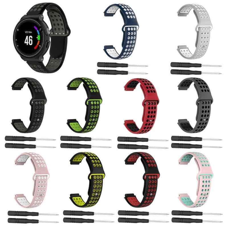 

Soft Silicone Replacement Wrist Watch Band bracelet strap For Garmin Forerunner 220 230 235 630 620 735 S20 S5 S6