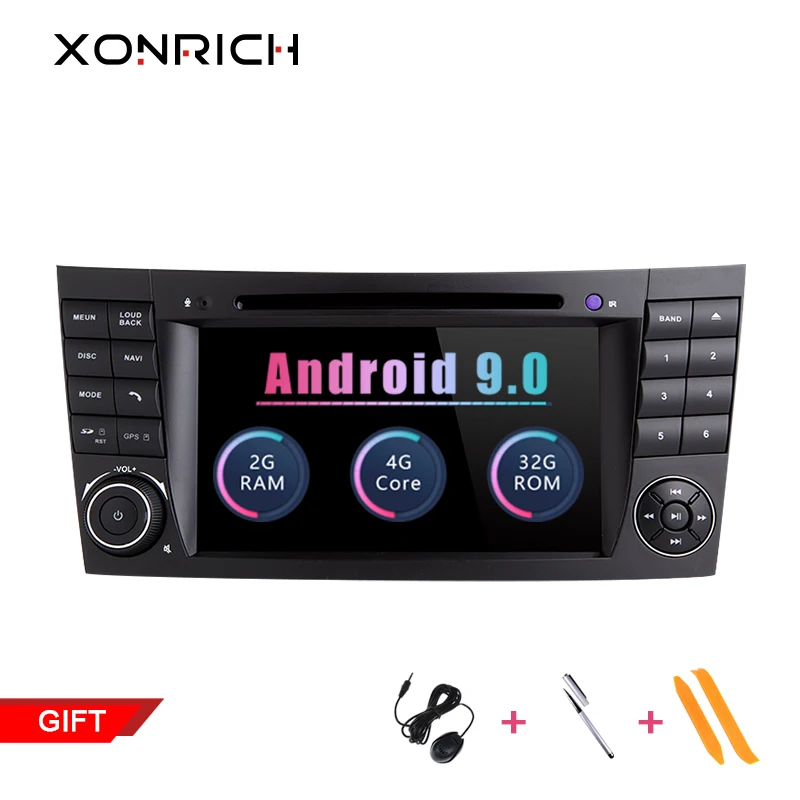 

2Din Android 9.0 Car DVD Player For Mercedes W211 W219 W463 CLS350 CLS500 CLS55 E200 E220 E320 E300 E350 GPS Radio Stereo RAM 2G