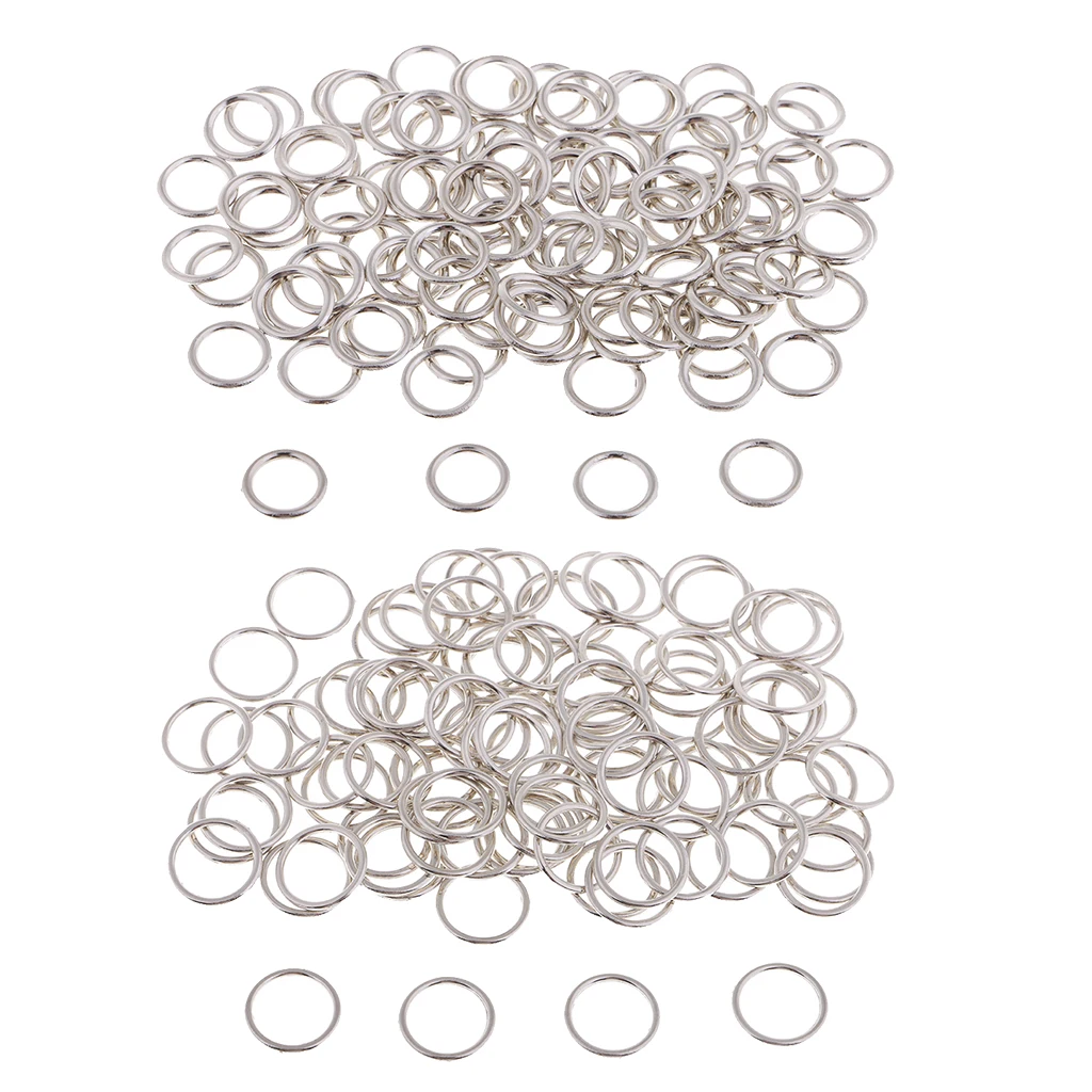100 Pieces Metal Bra Adjusters Slider O Ring Adjustable Buckle Underwear Accessories