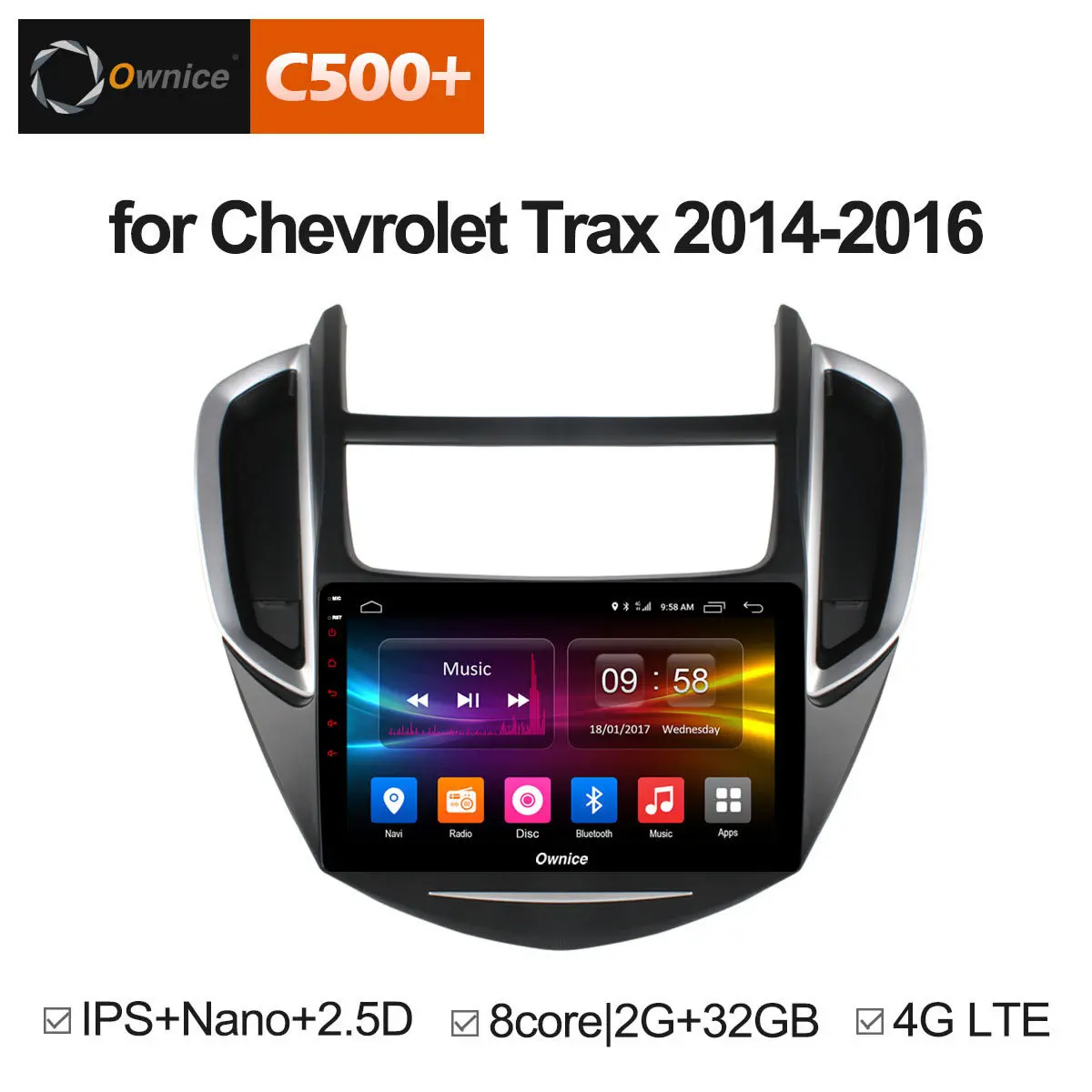 Ownice C500 + G10 Android 8,1 восемь основных автомобилей радио-плеер gps Для CHEVROLET TRAX 2014-2016 2 г ОЗУ 32 ГБ Поддержка 4G DAB + 4G LTE
