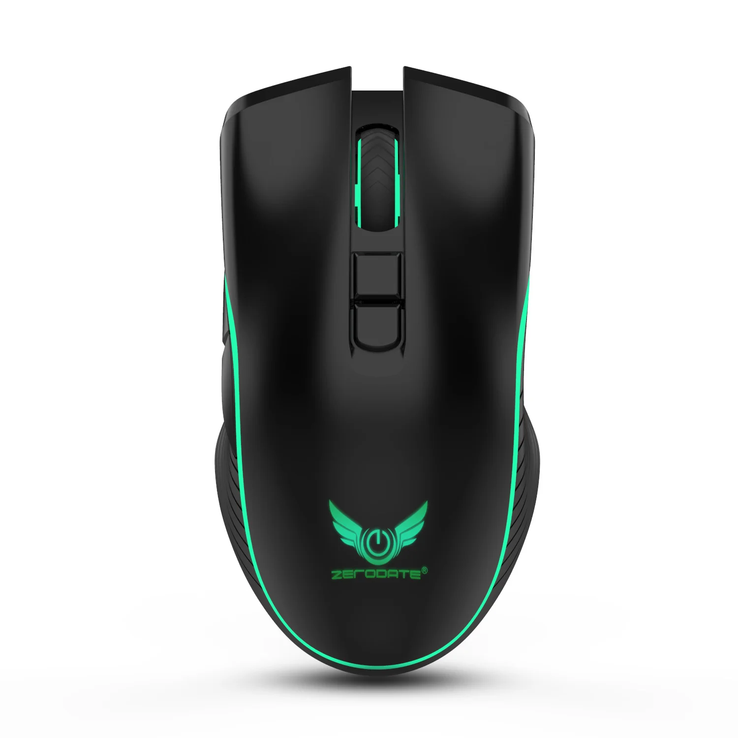 

ZERODATE T26 2.4G wireless mouse TYPE-C rechargeable interface seven-button gaming mouse bright light fast charging mouse