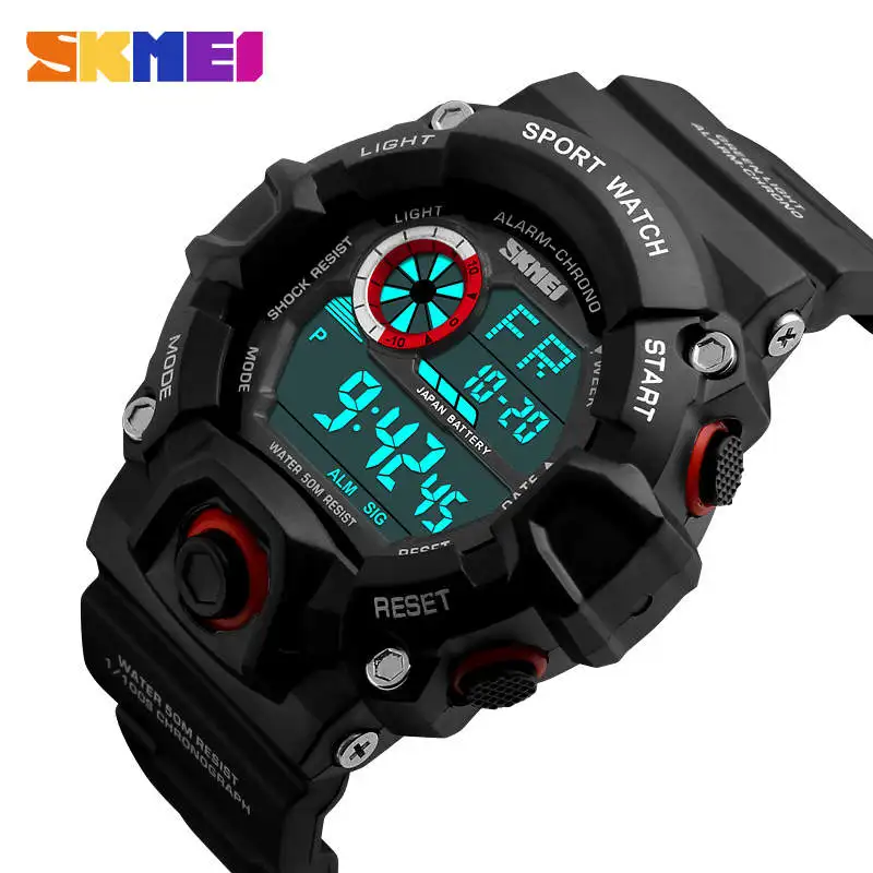 

SKMEI Swim Waterproof Watch G Style Men Sports Watches Chronograph Military Digital Wristwatches Men Male Electronic Clock Saat