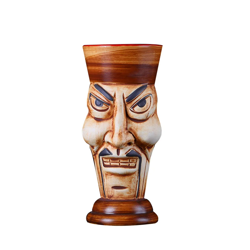 Матовое моделирование зомби Коктейльная керамическая чашка tiki кружка для вина 470
