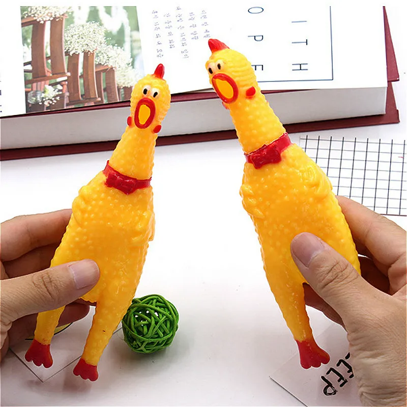 

Novelty Products Toy Screaming Cartoon Chicken Action Figure Funny Gadgets for Kids Toys Beauty Gift Joke