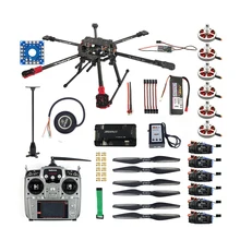 Полный набор квадрокоптера Дрон 6-осевой летательного аппарата Tarot FY690S рамка 750KV мотор gps APM 2,8 полет Управление AT10 передатчик